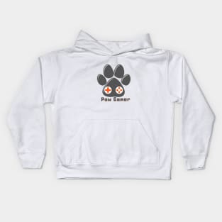 Paw Gamer for Dog and Cat Lover Gamer Kids Hoodie